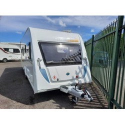 Elddis Xplore 554 4 Berth Tourer. 2024 Model. Registered 28/1/2025. £19995.00. Transverse bed.