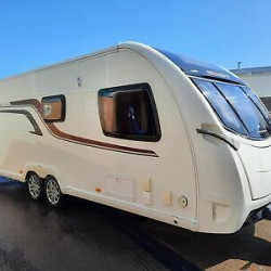 Swift Elegance 630 4 Berth Twin Axle Tourer. 2015. Fixed Bed. £16495.00